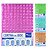 CORTINA DE BOX DE PLASTICO 3D COLORS COM 10 GANCHO - Imagem 1