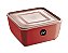 POTE MULTIUSO QUADRADO 1,5L VERMELHO UZ. - Imagem 3