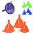 FUNIL DE PLASTICO COLORS C/3 PCS 430056 PLASDURAN - Imagem 3