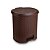 LIXEIRA RATTAN COM PEDAL 6 LTS CAFE PLASNORTHON - Imagem 2