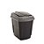 LIXEIRA CLICK 4,5L SILVERBLACK MB PLASTICO - Imagem 2