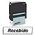 CARIMBO AUTOENTINTADO AUTOMATICO 38X14MM RECEBIDO - Imagem 1