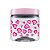 POTE DE PLASTICO REDONDO CORACOES ROSA COM TAMPA D - Imagem 2