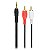 CABO P2+RCA GOLD - P2 ESTEREO + 2 RCA MACHO - 1.80 - Imagem 1