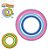 BOIA CIRULAR LISTRAS COLORS 90CM MENINA WELLMIX - Imagem 1
