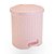 LIXEIRA RATTAN PEDAL 15 LITROS PLASNORTHON ROSA - Imagem 3
