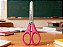 TESOURA ESCOLAR PULSE JACARE 13CM ROSA MAPED - Imagem 4