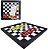 JOGO DE DAMA E TRILHA DE MADEIRA/PLASTICO 32X32CM - Imagem 2
