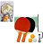 RAQUETE DE PING PONG C/2 PCS + 3 BOLINHAS + SUPORT - Imagem 3
