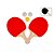 RAQUETE DE PING PONG C/2 PCS + 3 BOLINHAS FUNS WX4 - Imagem 2
