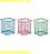 PORTA CANETA ARAMADO QUADRADO ROSA PINK BRW - Imagem 5