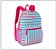 Mochila Juvenil Clio Style Stripes Sort MF23180 AZ - Imagem 1