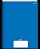 CADERNO BROCHURA AZUL 48 FOLHAS 1/4  STIFF SLIM J - Imagem 1