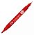 MARCADOR PARA CD/DVD DUO MARKER VERMELHO UNIDADE - Imagem 1