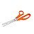 TESOURA MULTIUSO FIO LISO LARANJA 22CM UNIDADE 3560-8.1/2 - MUNDIAL - Imagem 1