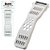 CORTADOR DESCASCADOR DE INOX/PLASTICO 5 EM 1 BRANCO 17,5X7CM DF5PFB KEITA - Imagem 1