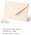 Envelope Visita Marfim 72x108mm 80g Foroni para Cartões e Convites - Imagem 1