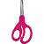 Tesoura Escolar Neon Curva pink 13cm BRW – Ponta Arredondada, Segura e Ergonômica - Imagem 2