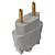 Plugue 180° 10A Branco 250V - Imagem 1