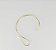 Choker Moderna Minimalista com Espiral Assimétrica Aberta - Imagem 1
