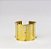 Bracelete Maxi Placas de Metal Acabamento Fosco - Imagem 1