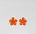 Brinco Elegante Flor com Pedra Chaton Central - Imagem 1