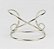 Bracelete Moderno Aros Entrelaçados - Imagem 1