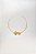 Choker Minimalista Aberta Coleção Orquídea Delicada com Ranhuras - Imagem 1