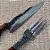 KIT FACA E GARFO AÇO CARBONO BRUTFORGE 5 POLEGADAS MIMOSA - Imagem 5