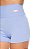 Short Alto Giro Canelado Com Textura 2 em 1 Feminino Azul Claro - Athletes - Imagem 4