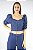 Blusa Jeans Manga Bufante Blue Cantao - Color me - Imagem 1