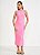 Vestido Colcci Slim Canelado Rosa - Izibida - Imagem 1