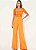 Blusa Colcci Canelada Slim Estampada Amarelo e Laranja - Izibida - Imagem 1