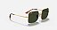 Oculos Solar Ray Ban Square Rb1971L Dourad/Verde - Imagem 1