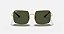 Oculos Solar Ray Ban Square Rb1971L Dourad/Verde - Imagem 4