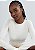 Blusa Feminina Manga Longa Slim Em Tricô Leve Creme - Hering - Imagem 2