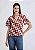 Blusa Feminina Manga Evasê Estampada Em Viscolinho Vinho - Hering - Imagem 1