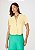 Blusa Feminina Decote V Com Botões Amarelo - Hering - Imagem 2