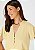 Blusa Feminina Decote V Com Botões Amarelo - Hering - Imagem 4