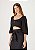 Blusa Cropped Feminina Manga Bufante Preto - Hering - Imagem 1