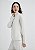 Blusa Feminina Manga Longa Gola Alta Em Ribana Creme - Hering - Imagem 1