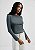 Blusa Feminina Manga Longa Flare Em Ribana Estonada Preto - Hering - Imagem 1