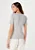 Blusa Básica Feminina Slim Em Algodão Cinza - Hering - Imagem 2
