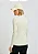 Blusa Básica Feminina Com Gola Alta Em Ribana Off White- Hering - Imagem 6