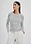 Blusa Feminina Manga Longa Slim Listrada Em Tricô - Hering - Imagem 1