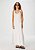 Vestido Longo Decote V Com Botões Off White - Hering - Imagem 1