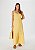Vestido Longo Decote V Com Botões Amarelo - Hering - Imagem 1