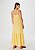 Vestido Longo Decote V Com Botões Amarelo - Hering - Imagem 3