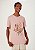Camiseta Masculina Estampada Manga Curta Rosa - Imagem 1