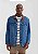 Jaqueta Jeans Trucker Masculina Com Veludo Azul - Imagem 1